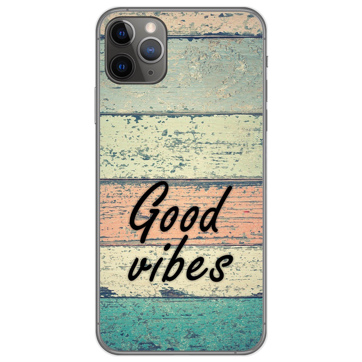 Funda Gel Tpu para Iphone 11 Pro (5.8) diseño Madera 01 Dibujos