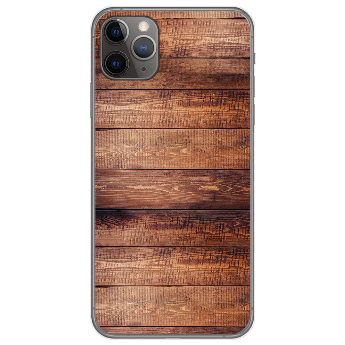 Funda Gel Tpu para Iphone 11 Pro (5.8) diseño Madera 02 Dibujos