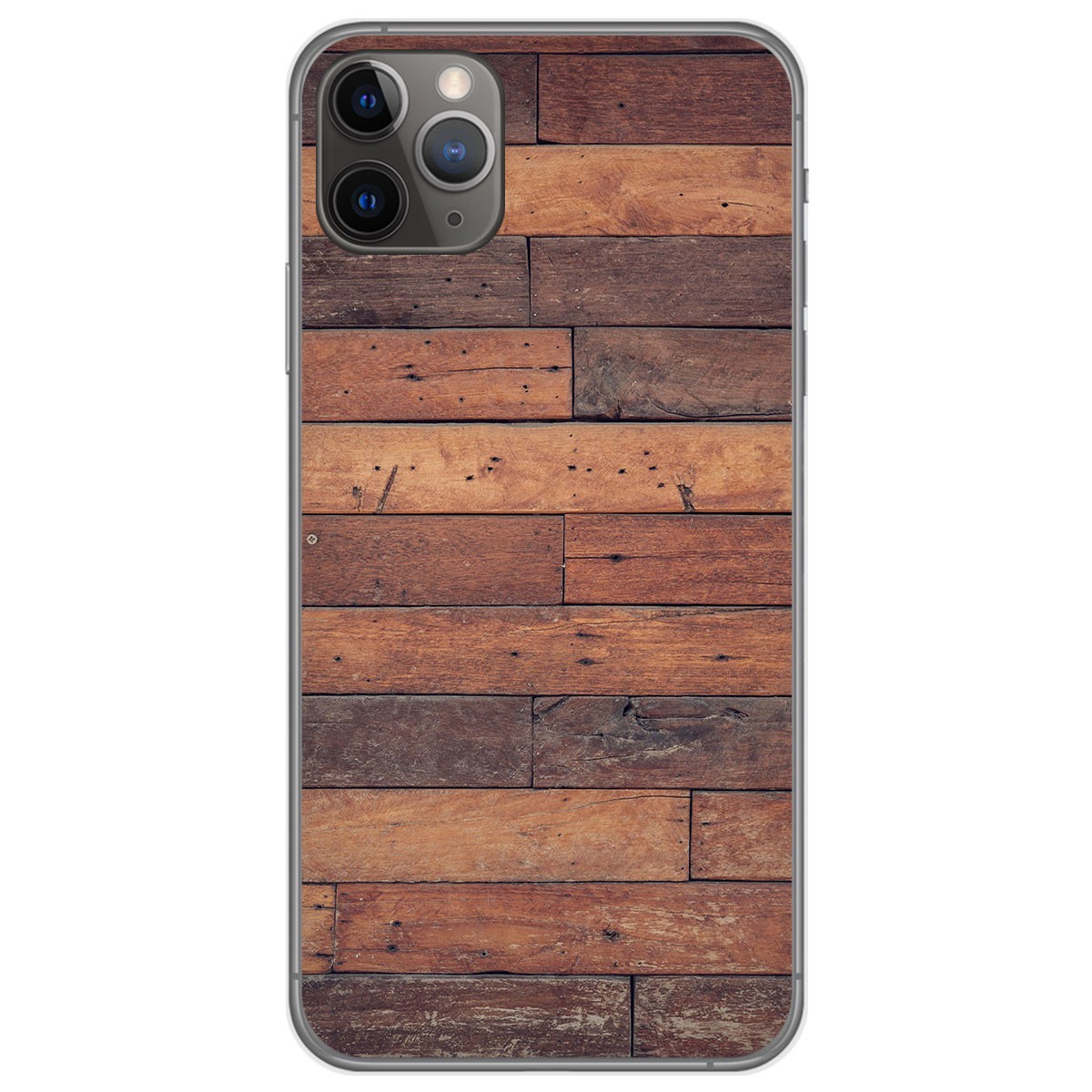 Funda Gel Tpu para Iphone 11 Pro (5.8) diseño Madera 03 Dibujos