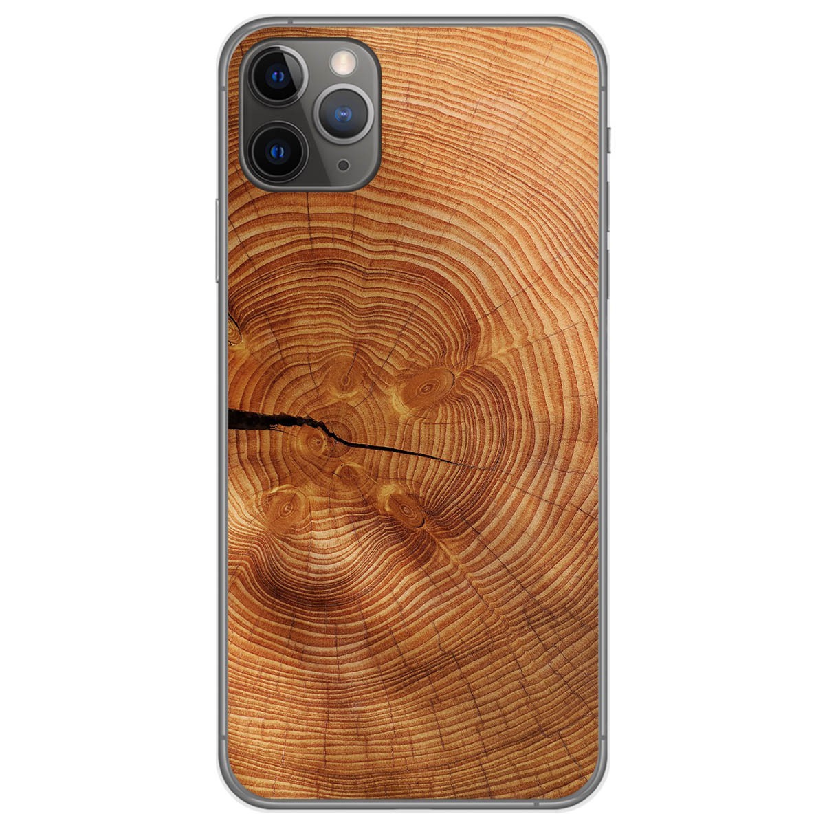 Funda Gel Tpu para Iphone 11 Pro (5.8) diseño Madera 04 Dibujos