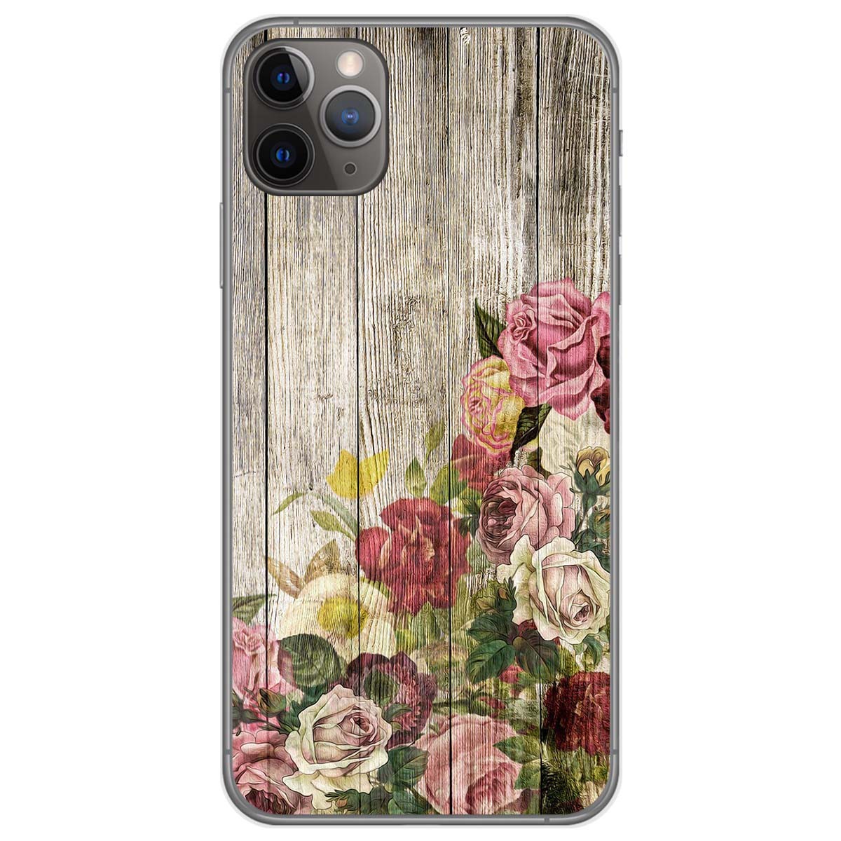 Funda Gel Tpu para Iphone 11 Pro (5.8) diseño Madera 08 Dibujos