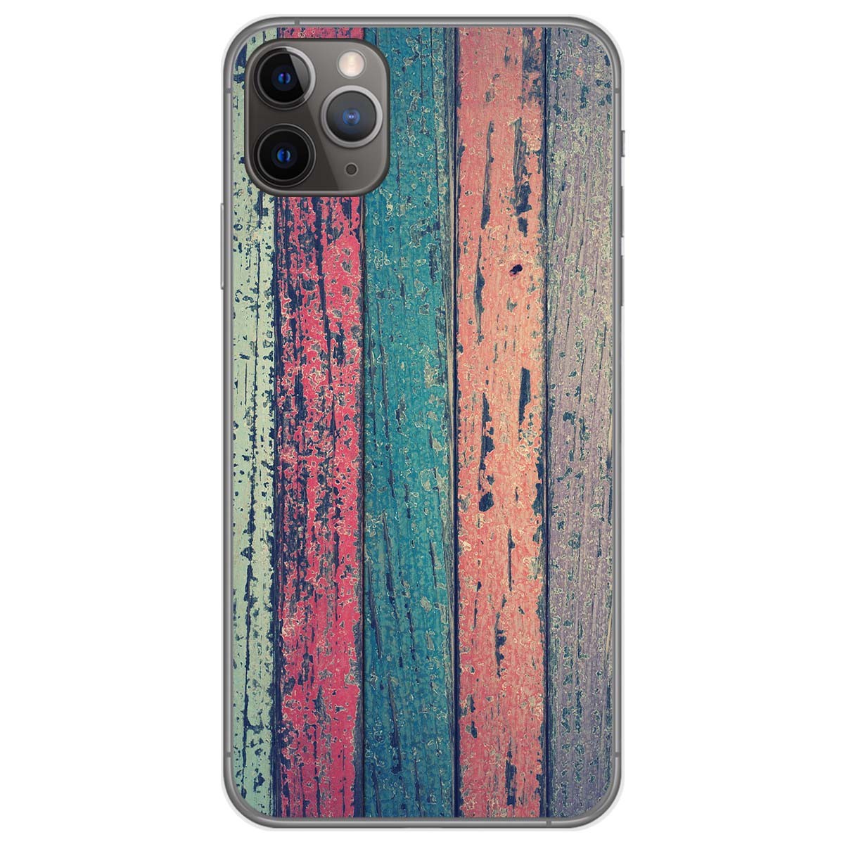 Funda Gel Tpu para Iphone 11 Pro (5.8) diseño Madera 10 Dibujos