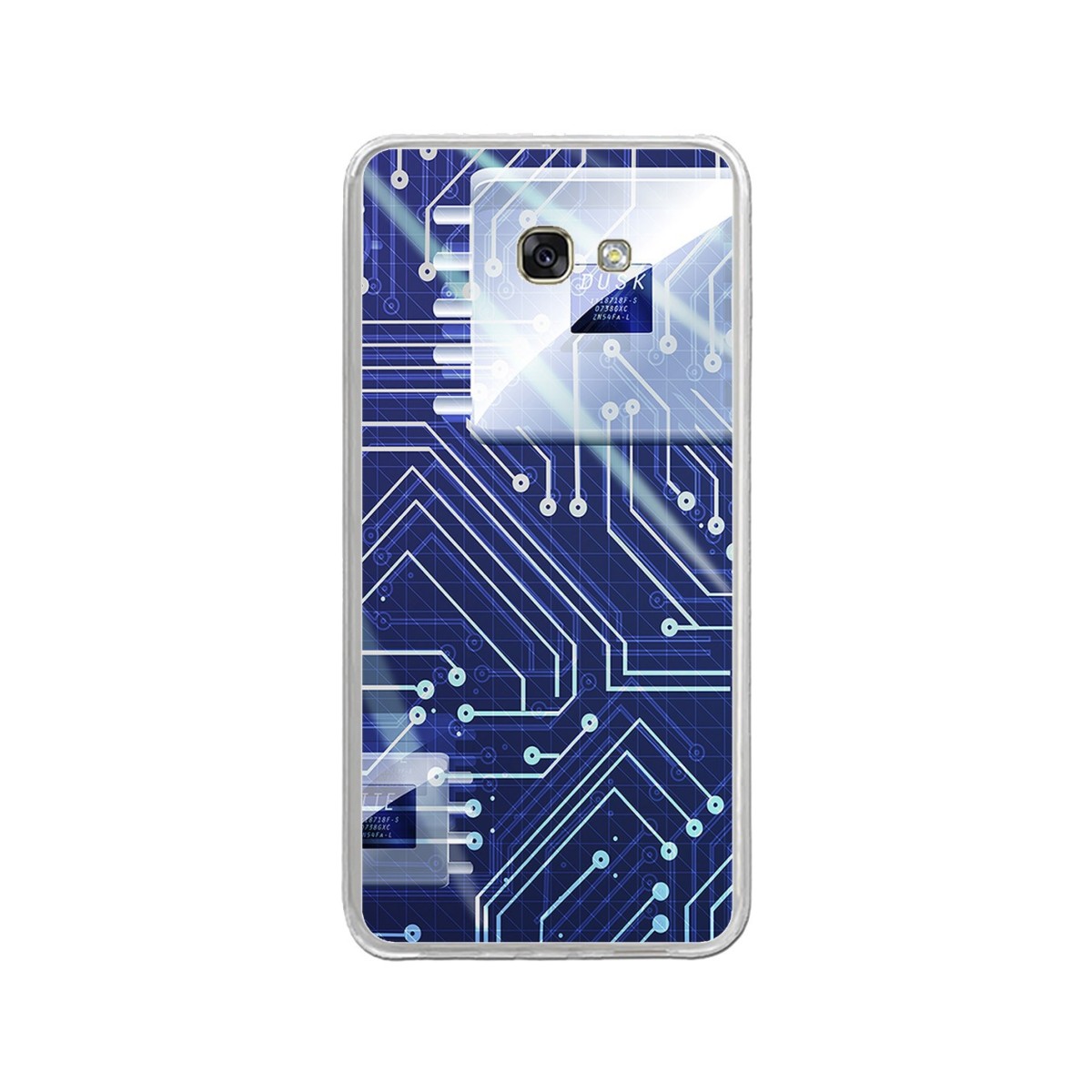 Funda Gel Tpu para Samsung Galaxy A3 (2017) Diseño Circuito Dibujos