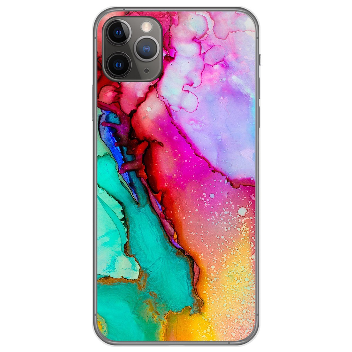 Funda Gel Tpu para Iphone 11 Pro (5.8) diseño Mármol 15 Dibujos