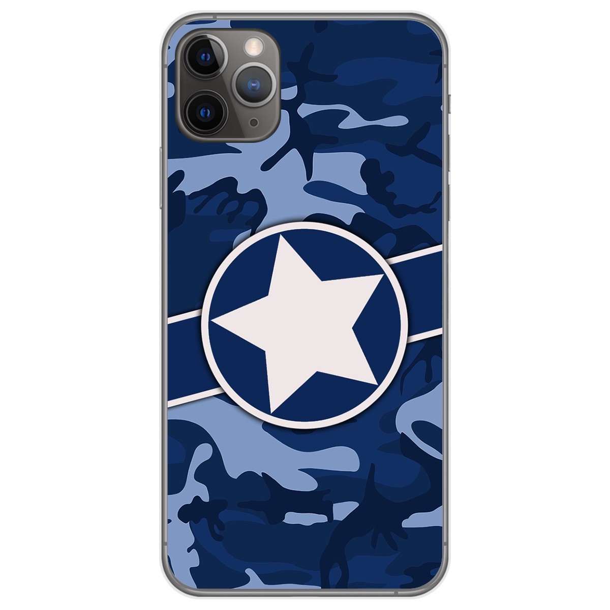 Funda Gel Tpu para Iphone 11 Pro Max (6.5) diseño Camuflaje 03 Dibujos
