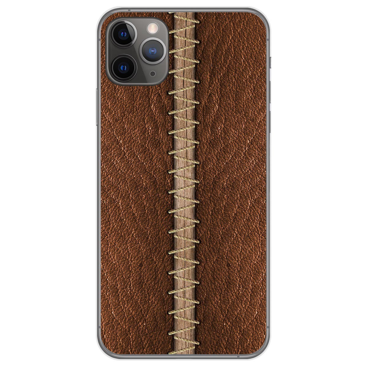 Funda Gel Tpu para Iphone 11 Pro Max (6.5) diseño Cuero 01 Dibujos