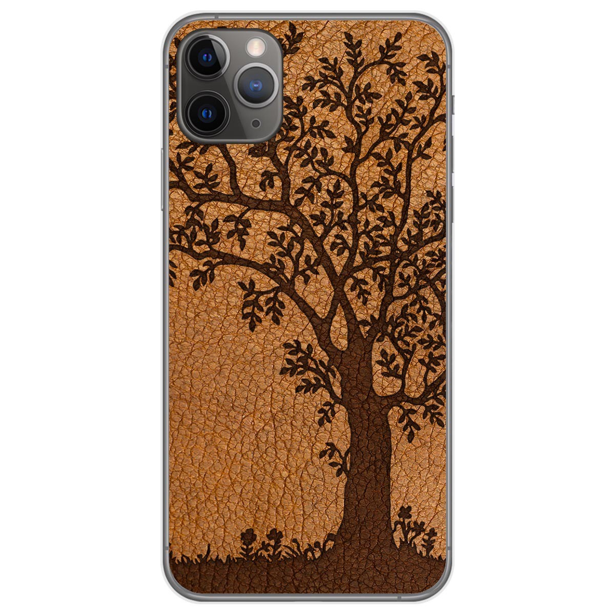 Funda Gel Tpu para Iphone 11 Pro Max (6.5) diseño Cuero 03 Dibujos