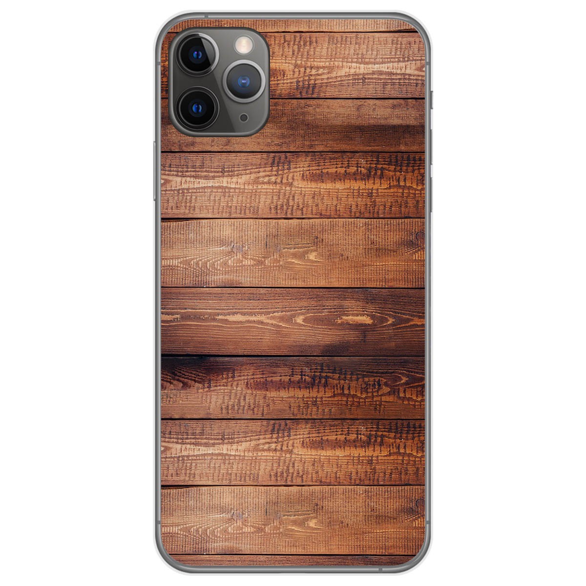 Funda Gel Tpu para Iphone 11 Pro Max (6.5) diseño Madera 02 Dibujos