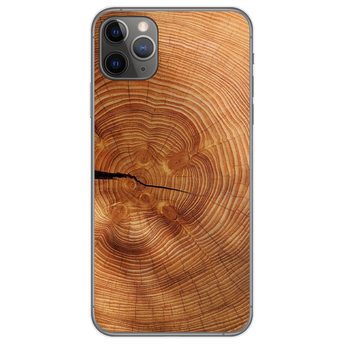 Funda Gel Tpu para Iphone 11 Pro Max (6.5) diseño Madera 04 Dibujos