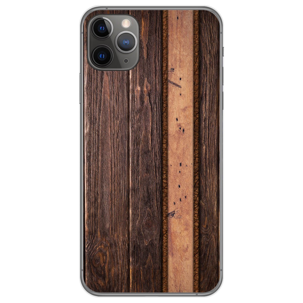 Funda Gel Tpu para Iphone 11 Pro Max (6.5) diseño Madera 05 Dibujos