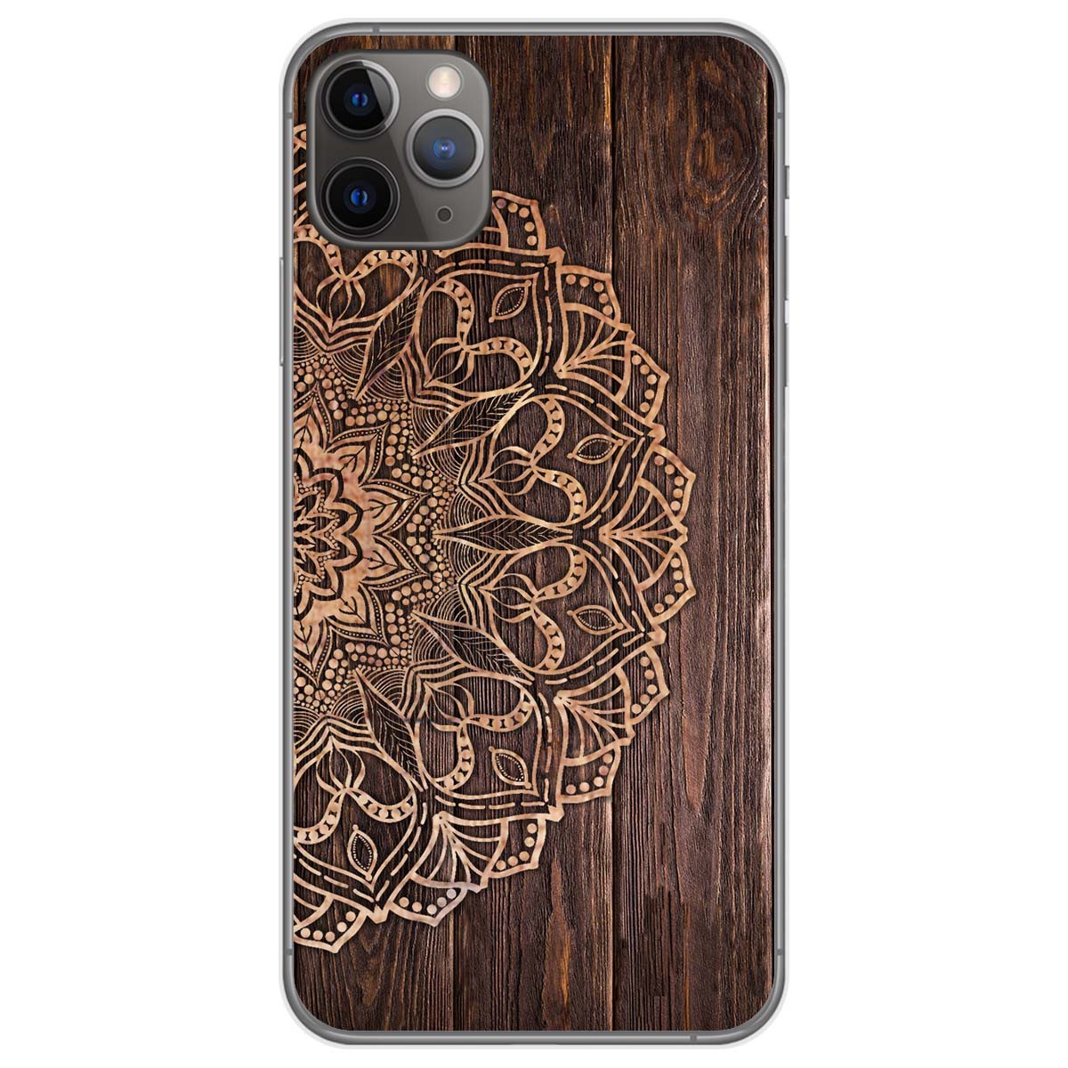 Funda Gel Tpu para Iphone 11 Pro Max (6.5) diseño Madera 06 Dibujos
