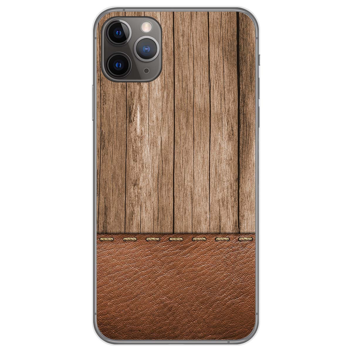 Funda Gel Tpu para Iphone 11 Pro Max (6.5) diseño Madera 09 Dibujos