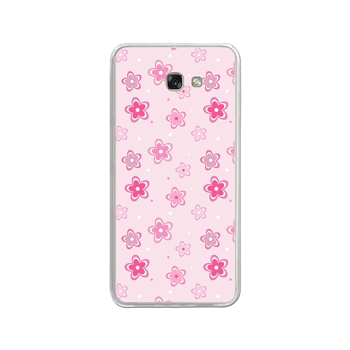Funda Gel Tpu para Samsung Galaxy A3 (2017) Diseño Flores Dibujos