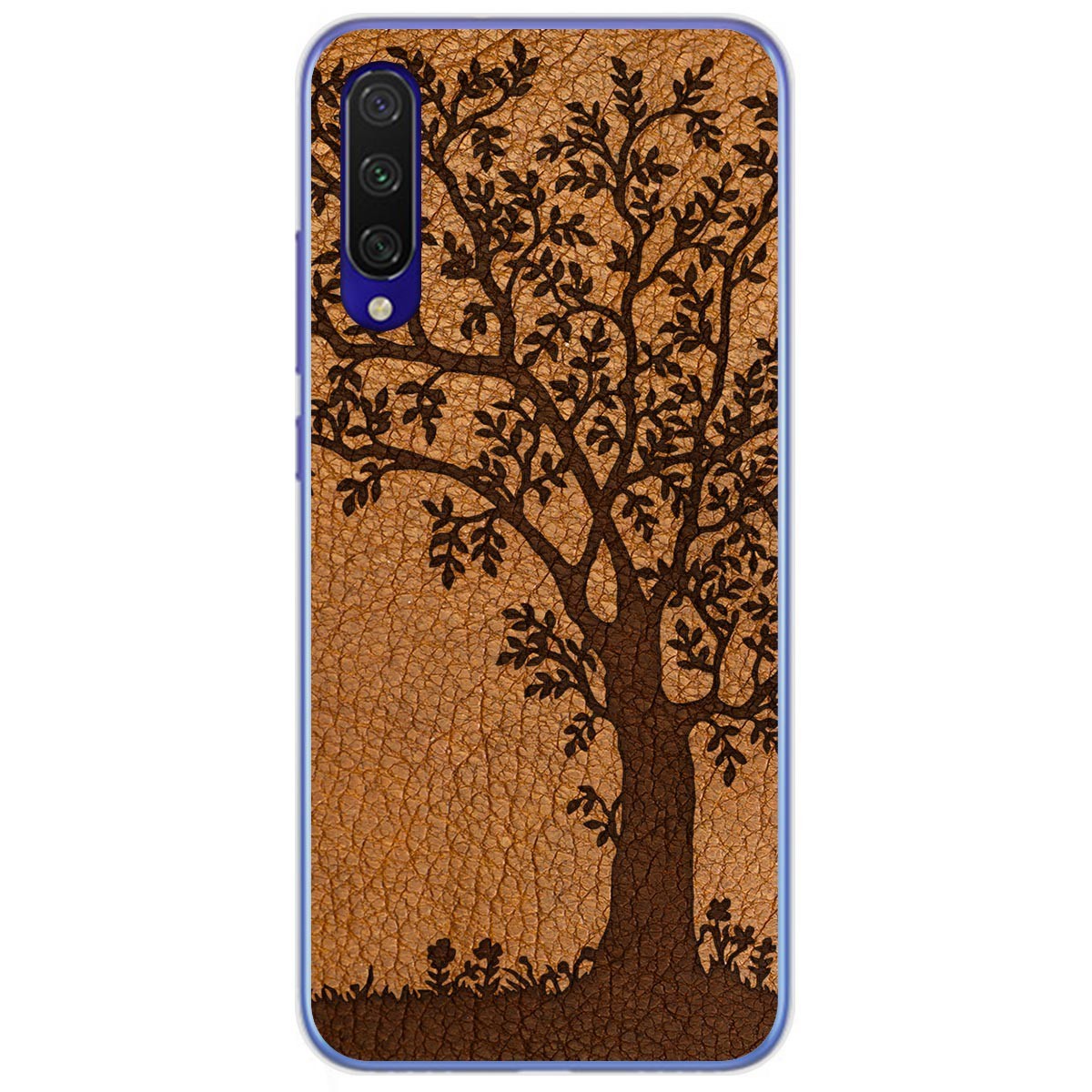 Funda Gel Tpu para Xiaomi Mi 9 Lite diseño Cuero 03 Dibujos