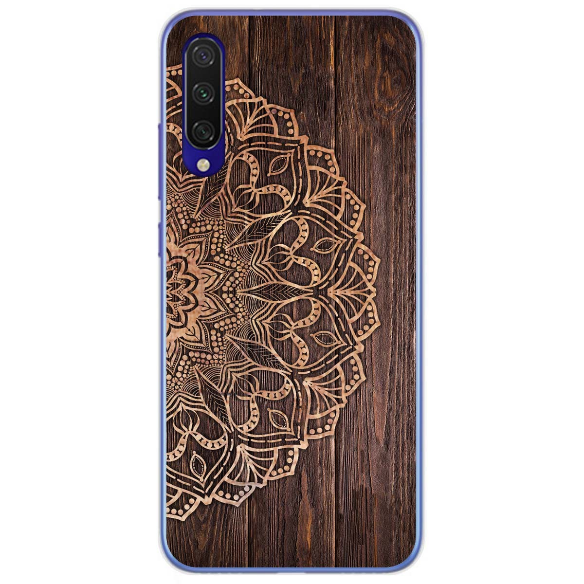Funda Gel Tpu para Xiaomi Mi 9 Lite diseño Madera 06 Dibujos