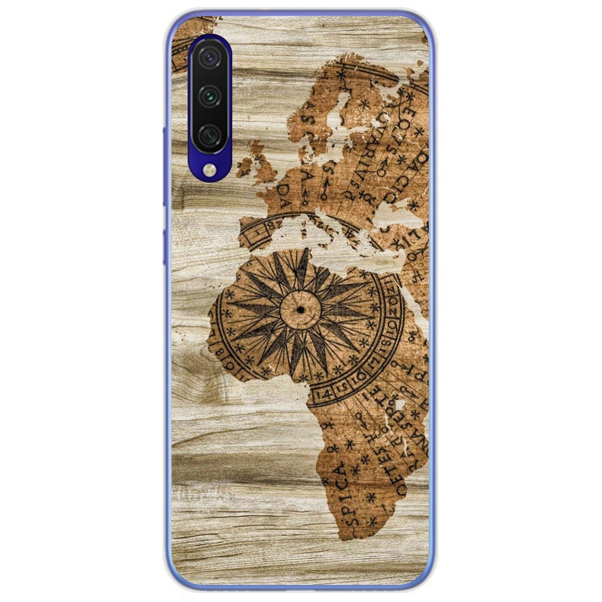 Funda Gel Tpu para Xiaomi Mi 9 Lite diseño Madera 07 Dibujos