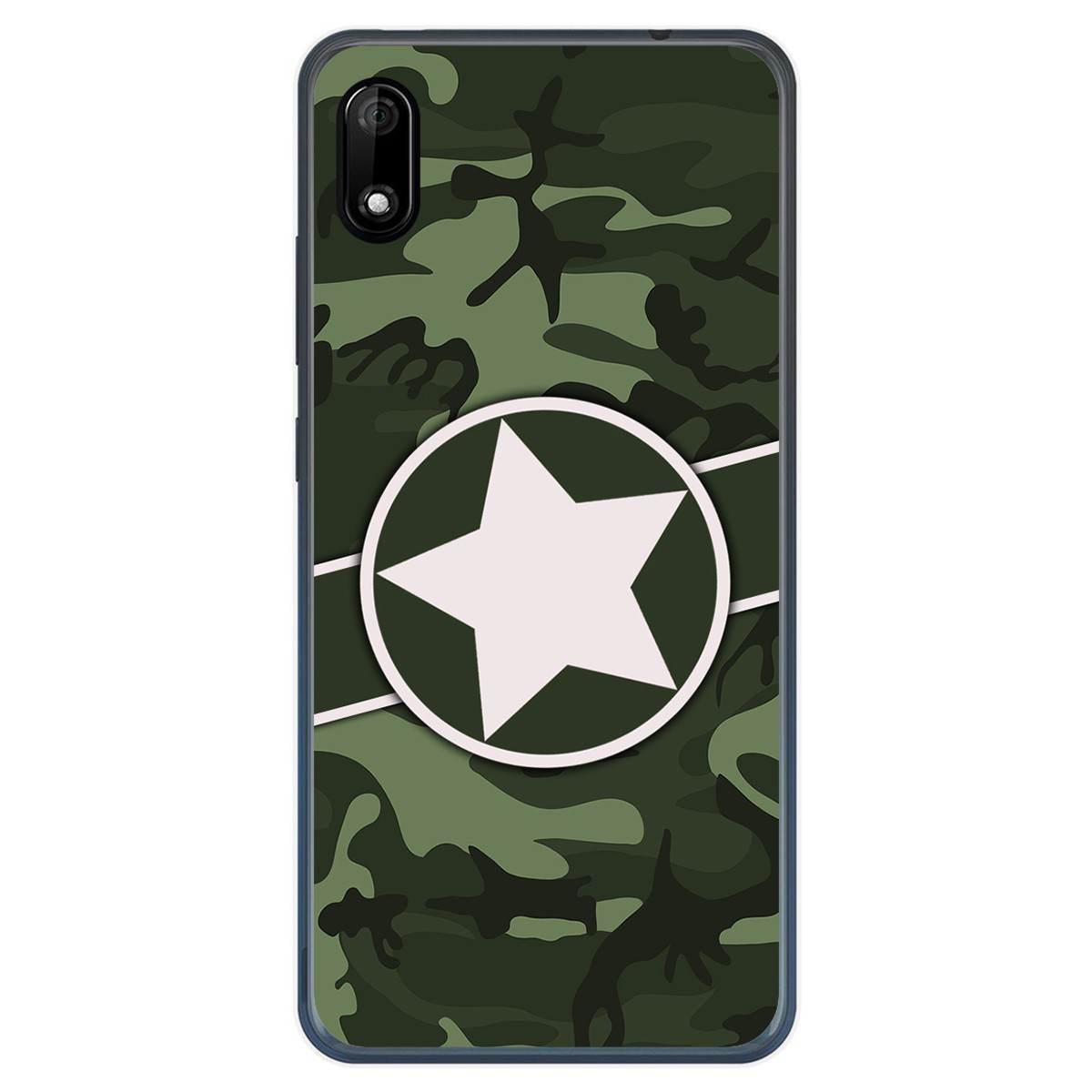 Funda Gel Tpu para Wiko Y70 diseño Camuflaje 01 Dibujos