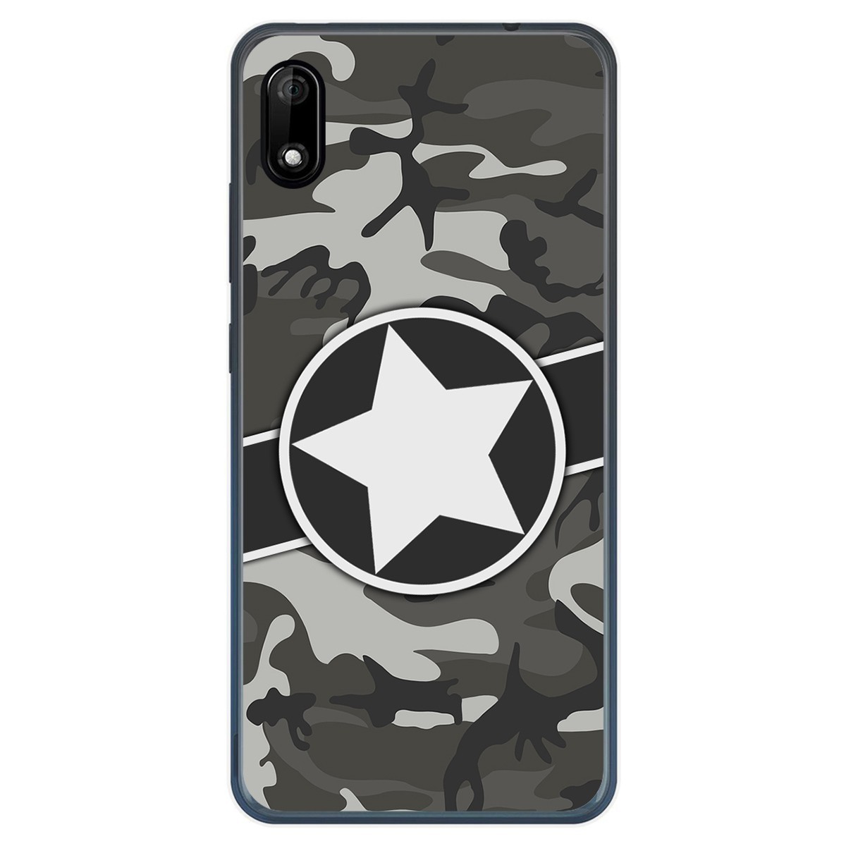 Funda Gel Tpu para Wiko Y70 diseño Camuflaje 02 Dibujos