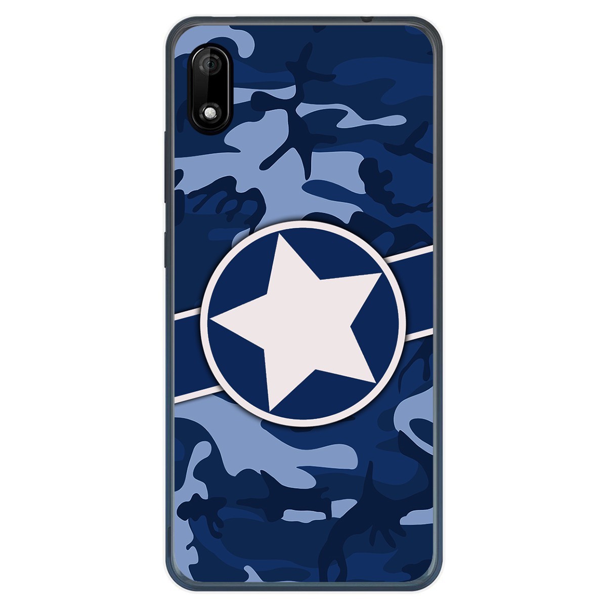 Funda Gel Tpu para Wiko Y70 diseño Camuflaje 03 Dibujos