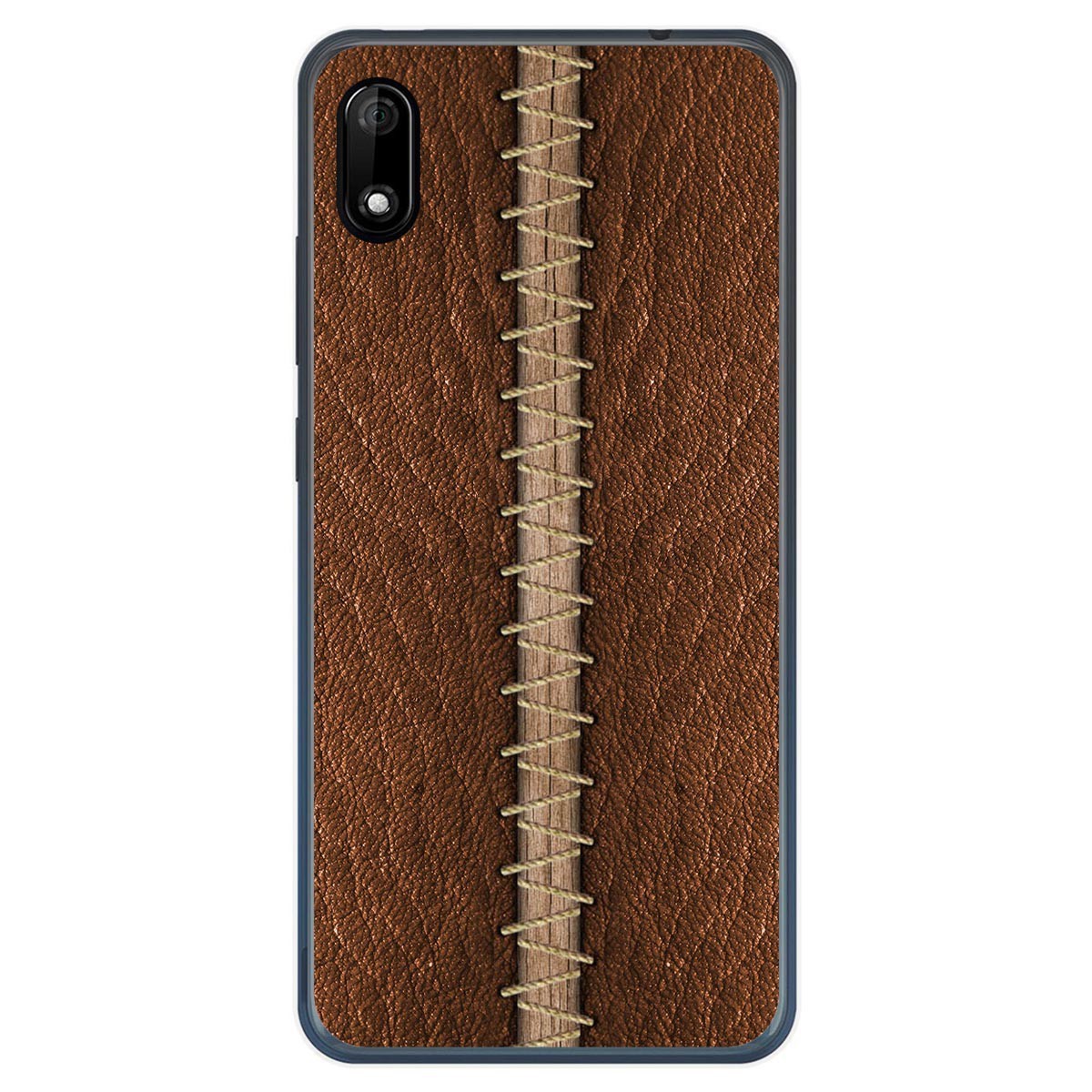 Funda Gel Tpu para Wiko Y70 diseño Cuero 01 Dibujos