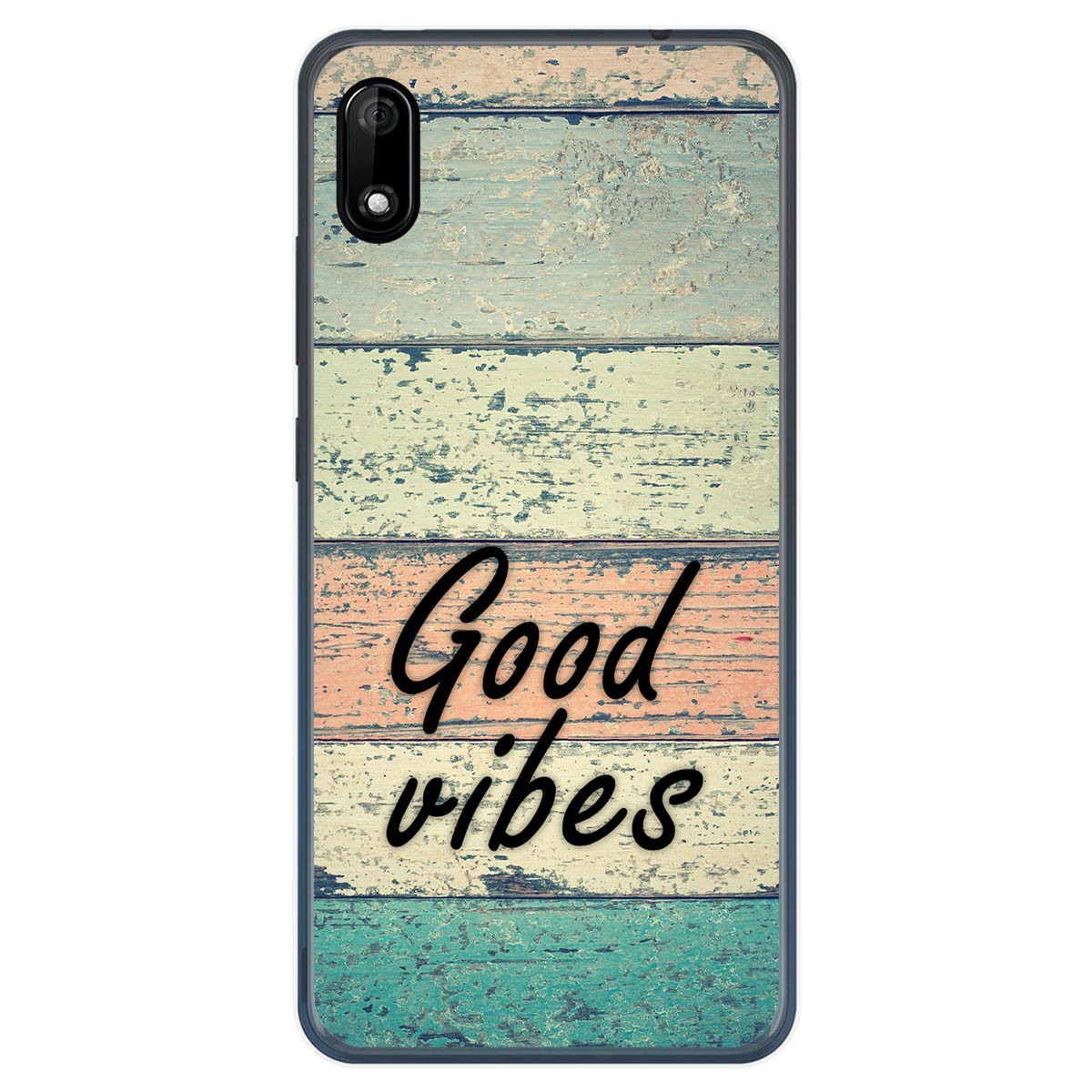 Funda Gel Tpu para Wiko Y70 diseño Madera 01 Dibujos