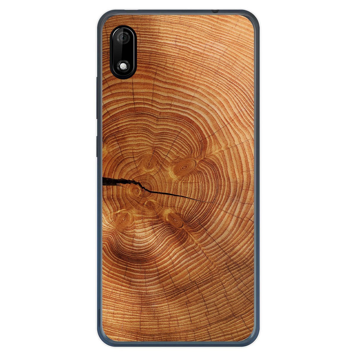 Funda Gel Tpu para Wiko Y70 diseño Madera 04 Dibujos