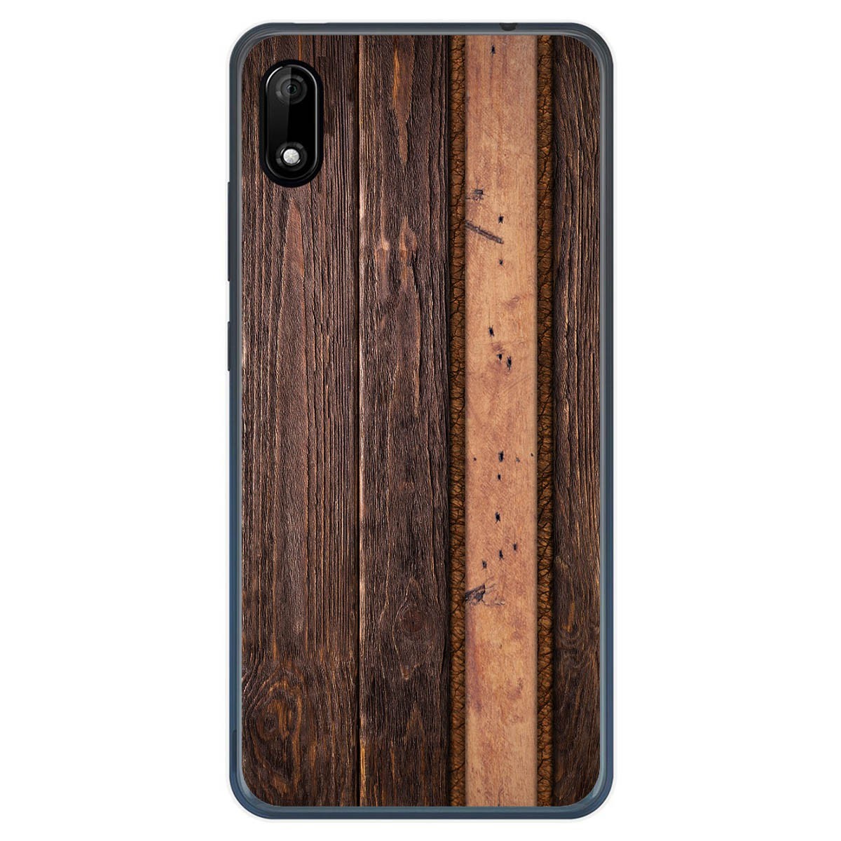 Funda Gel Tpu para Wiko Y70 diseño Madera 05 Dibujos