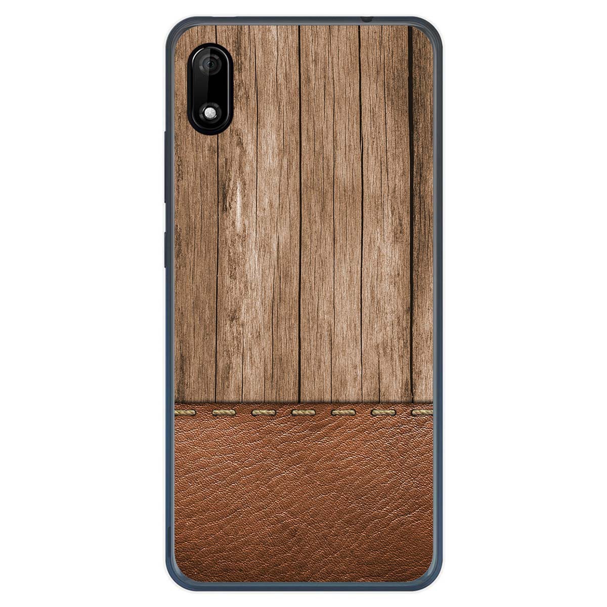 Funda Gel Tpu para Wiko Y70 diseño Madera 09 Dibujos