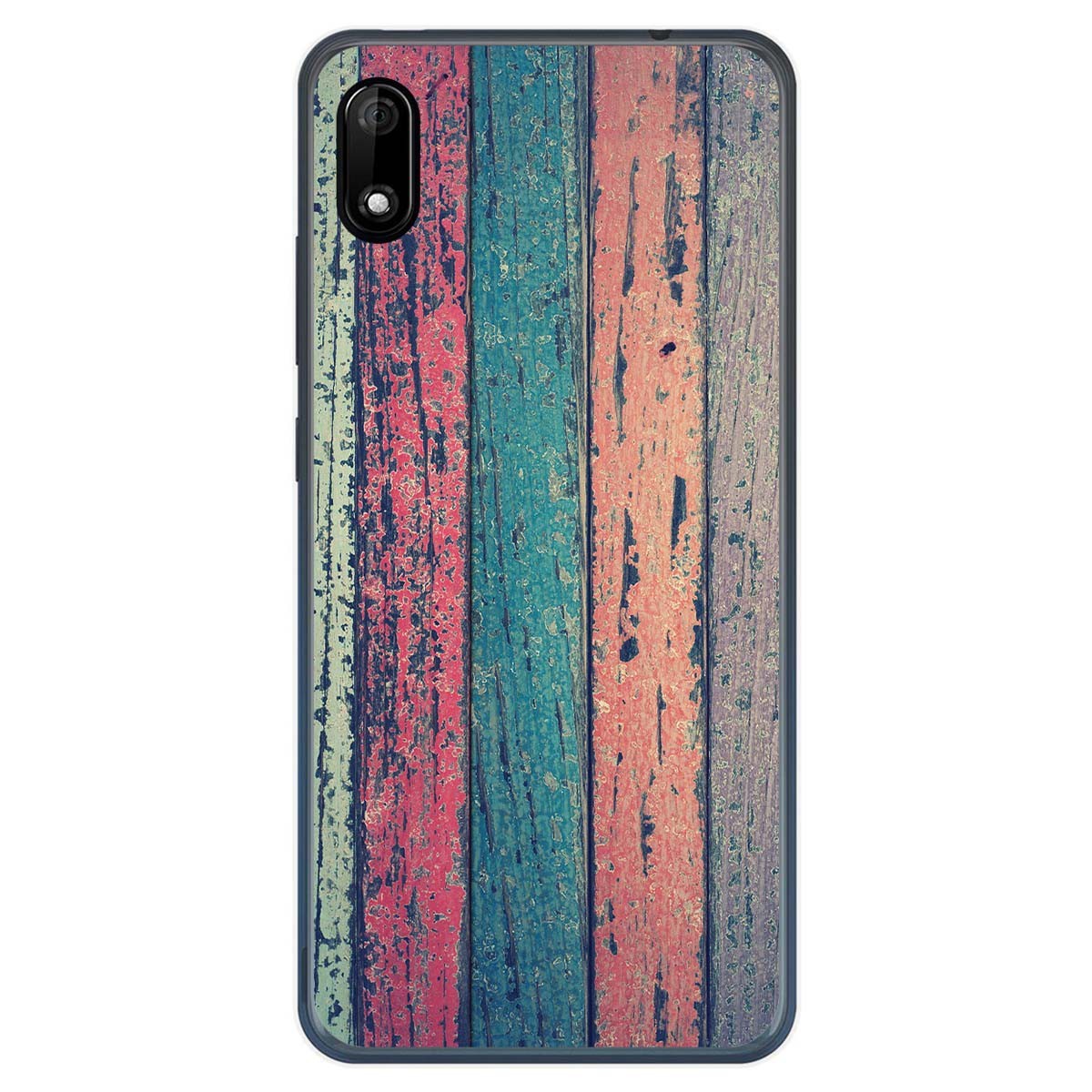 Funda Gel Tpu para Wiko Y70 diseño Madera 10 Dibujos