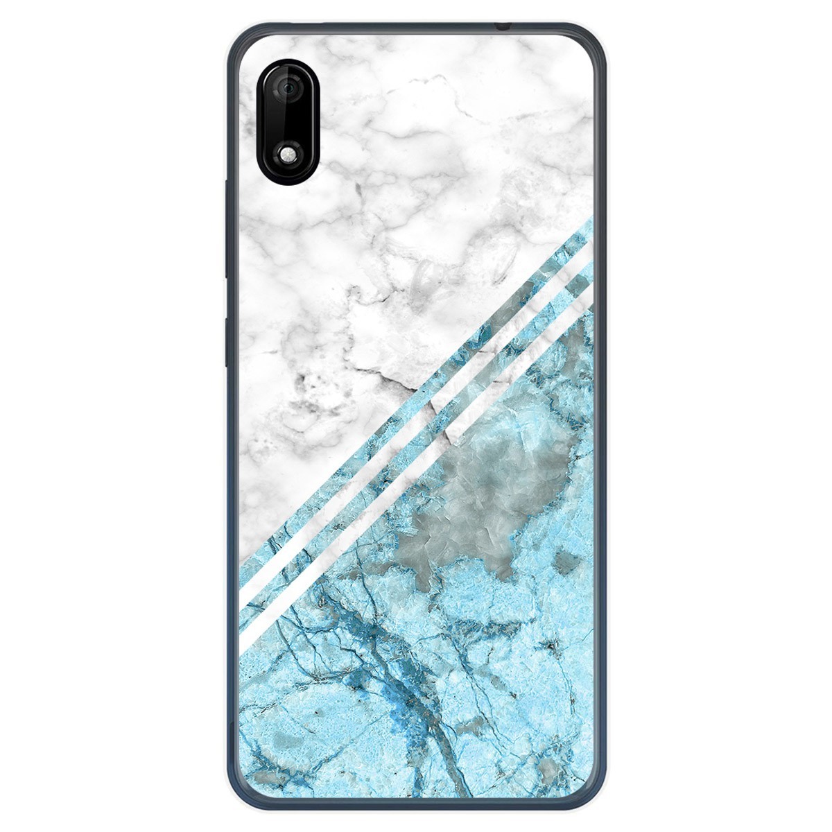 Funda Gel Tpu para Wiko Y70 diseño Mármol 02 Dibujos