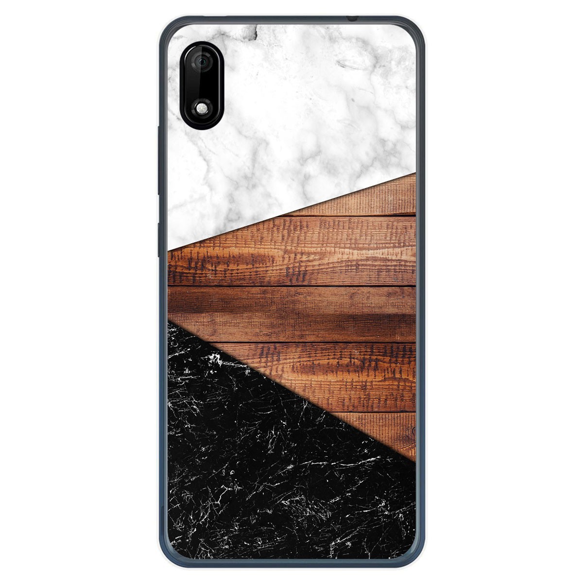 Funda Gel Tpu para Wiko Y70 diseño Mármol 11 Dibujos