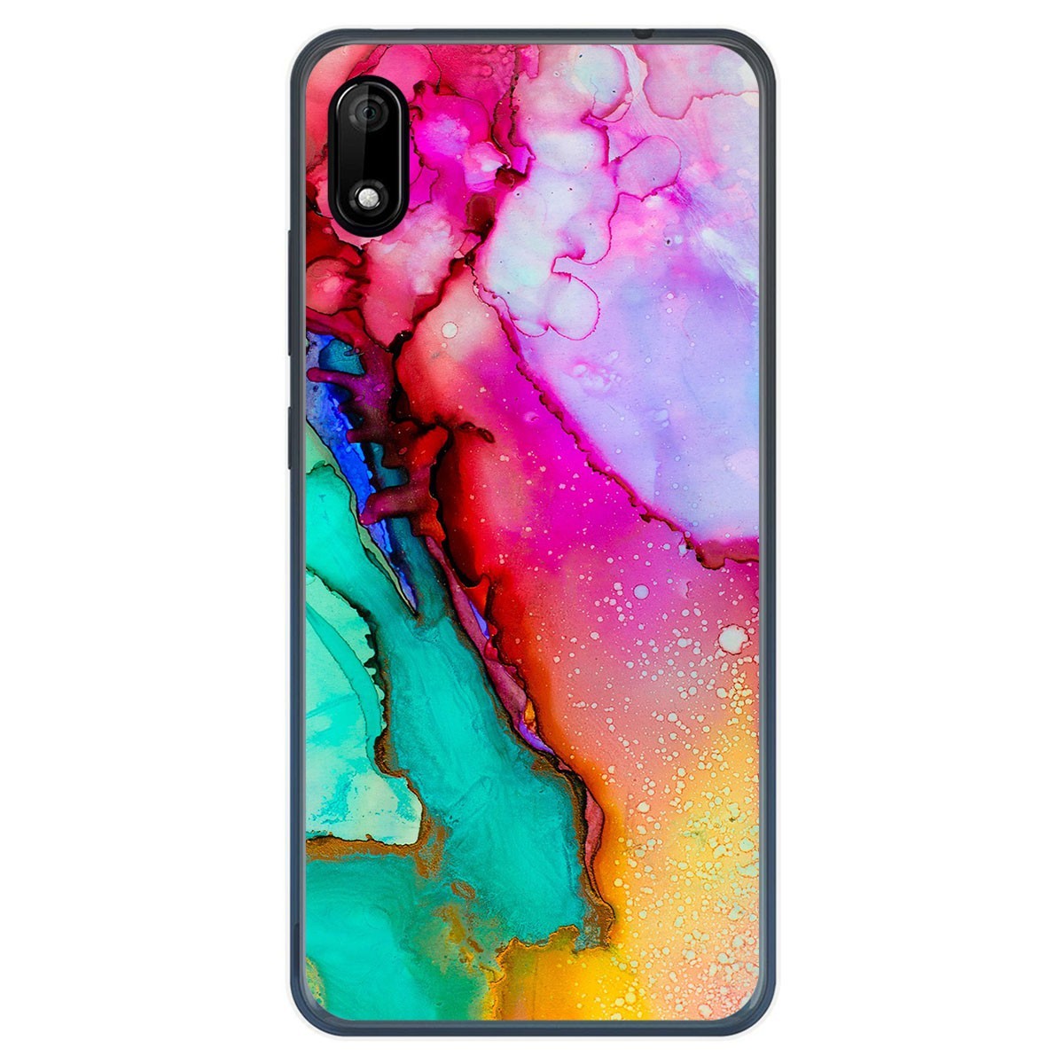 Funda Gel Tpu para Wiko Y70 diseño Mármol 15 Dibujos