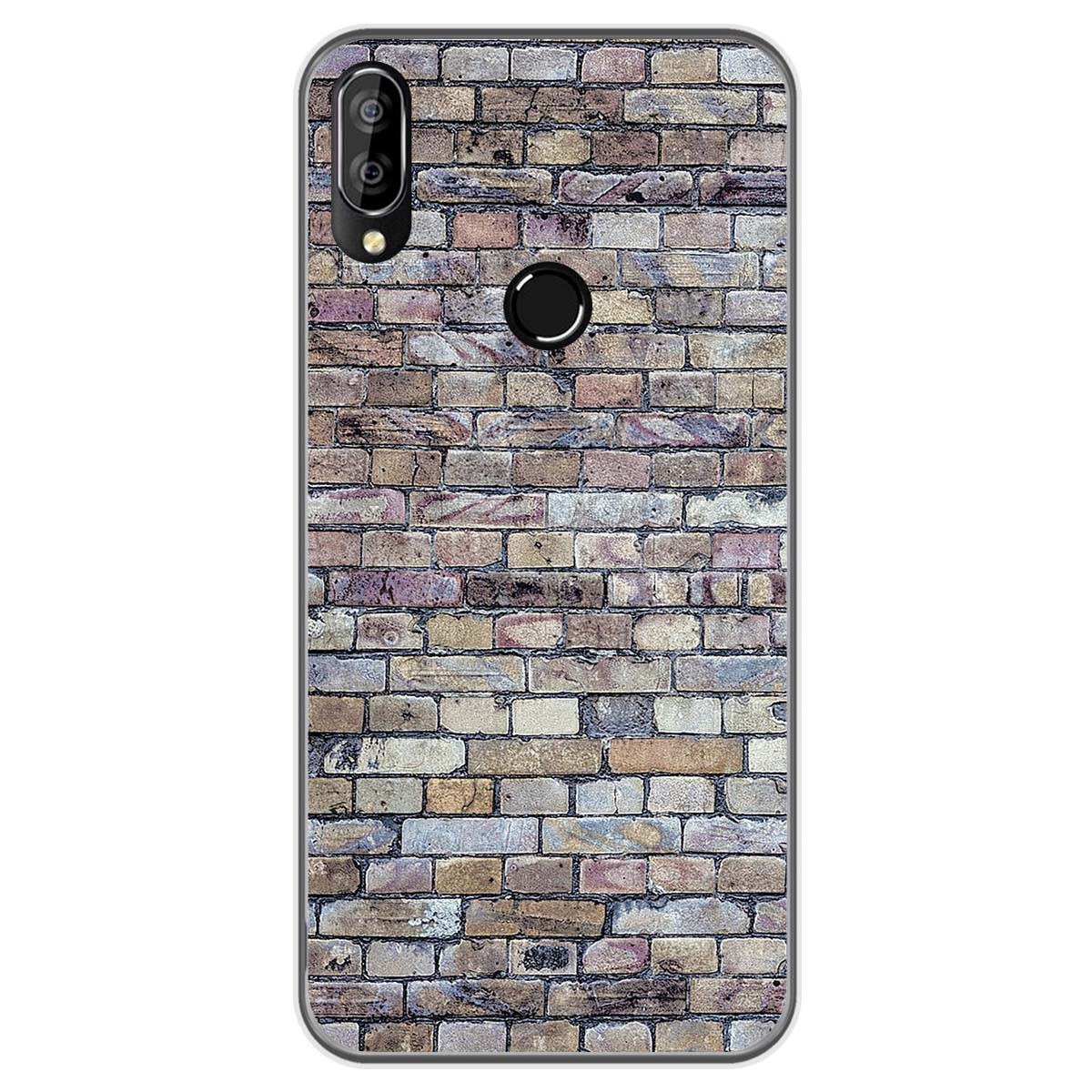 Funda Gel Tpu para Oukitel C16 Pro diseño Ladrillo 02 Dibujos
