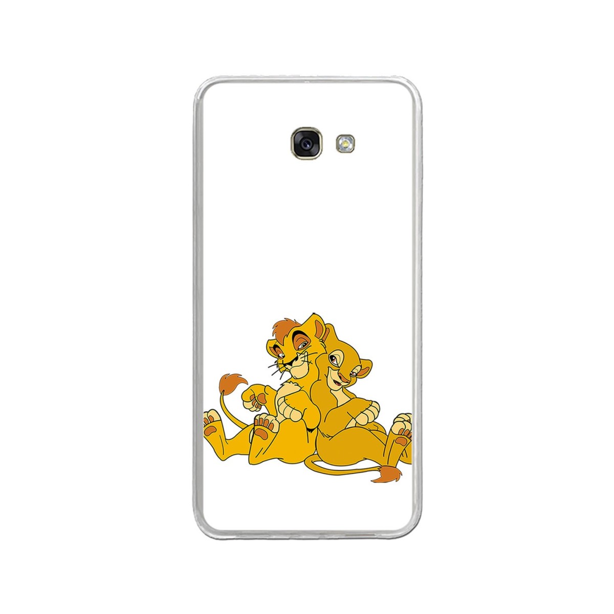 Funda Gel Tpu para Samsung Galaxy A3 (2017) Diseño Leones Dibujos