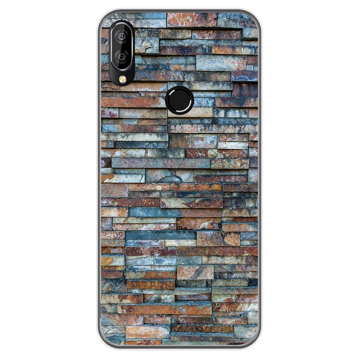 Funda Gel Tpu para Oukitel C16 Pro diseño Ladrillo 05 Dibujos