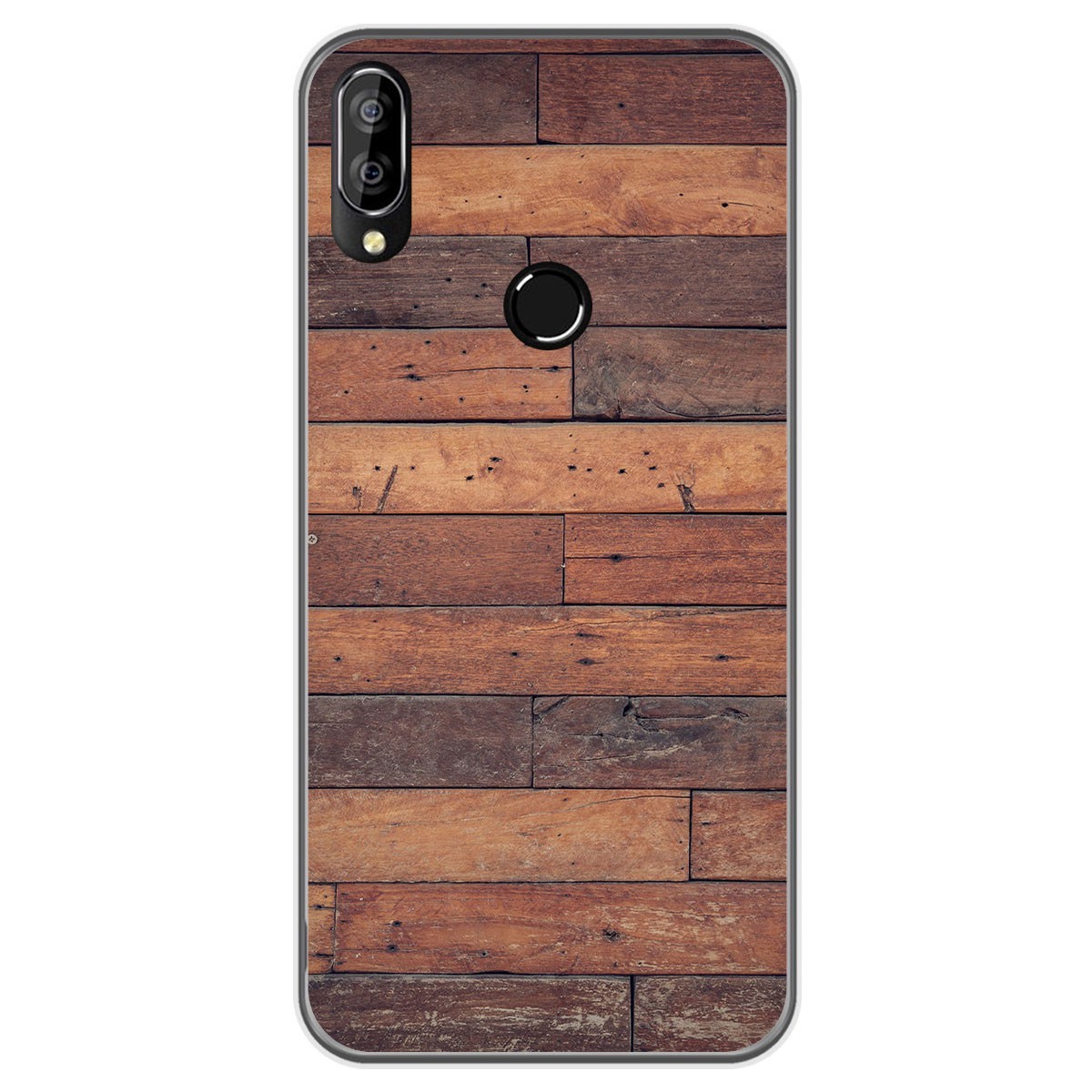 Funda Gel Tpu para Oukitel C16 Pro diseño Madera 03 Dibujos