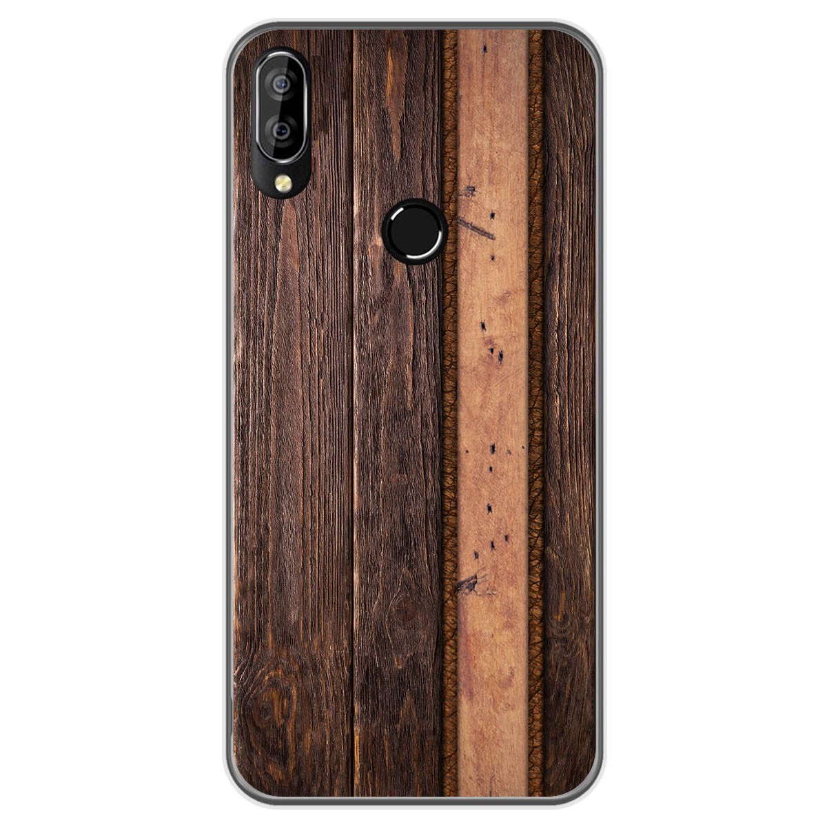 Funda Gel Tpu para Oukitel C16 Pro diseño Madera 05 Dibujos