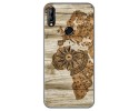 Funda Gel Tpu para Oukitel C16 Pro diseño Madera 07 Dibujos
