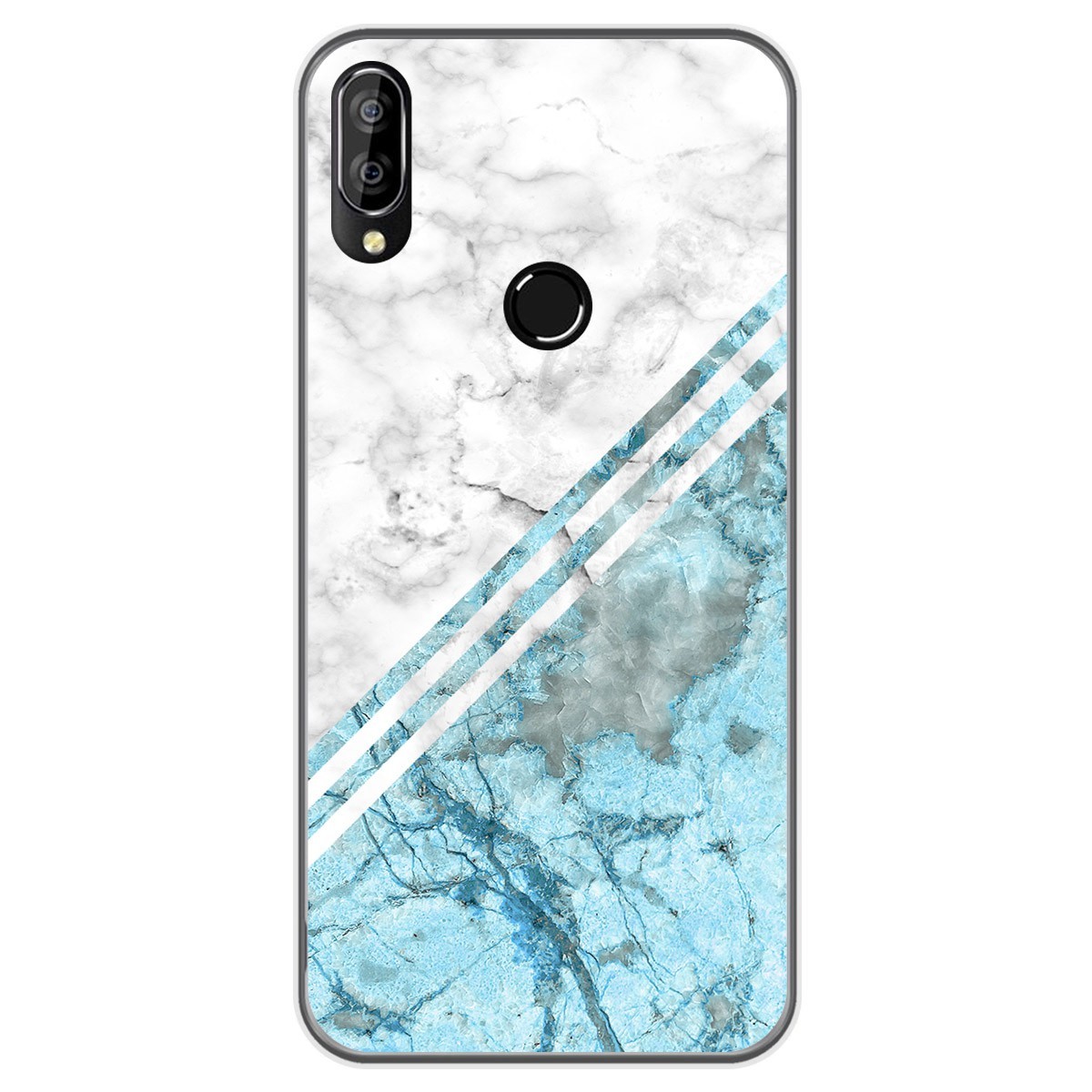 Funda Gel Tpu para Oukitel C16 Pro diseño Mármol 02 Dibujos