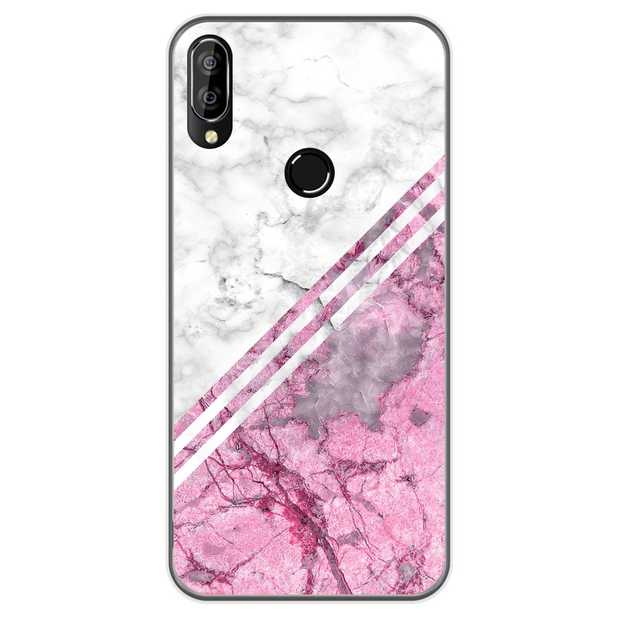 Funda Gel Tpu para Oukitel C16 Pro diseño Mármol 03 Dibujos