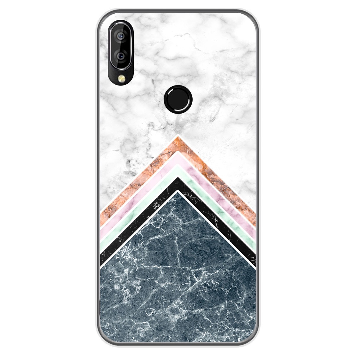 Funda Gel Tpu para Oukitel C16 Pro diseño Mármol 05 Dibujos