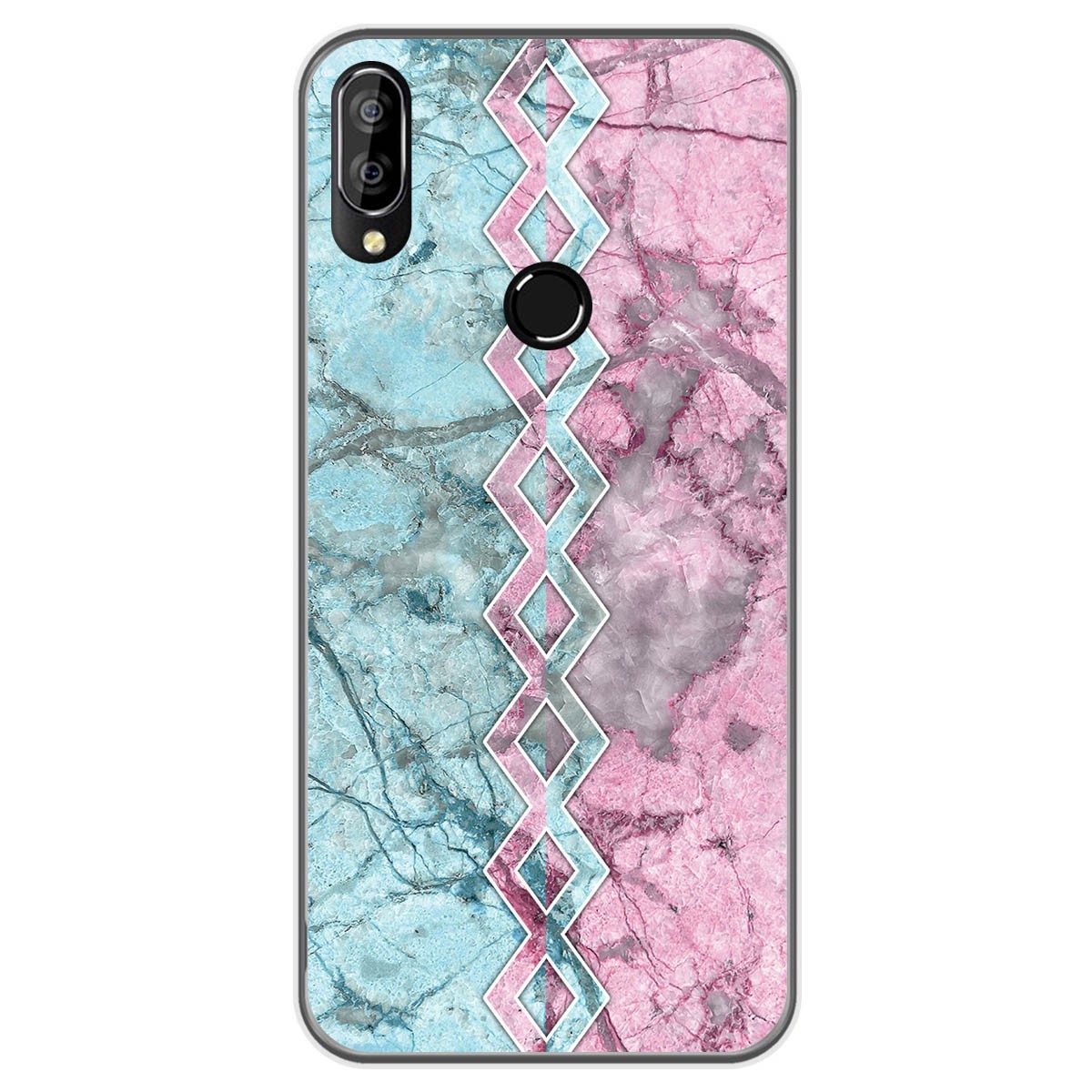 Funda Gel Tpu para Oukitel C16 Pro diseño Mármol 08 Dibujos
