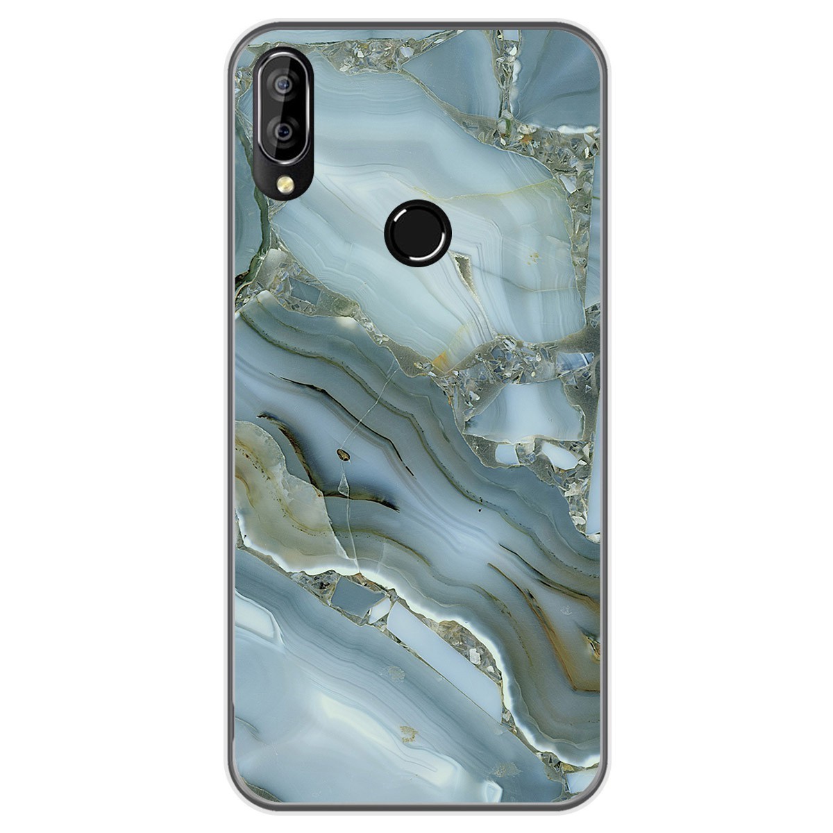 Funda Gel Tpu para Oukitel C16 Pro diseño Mármol 09 Dibujos