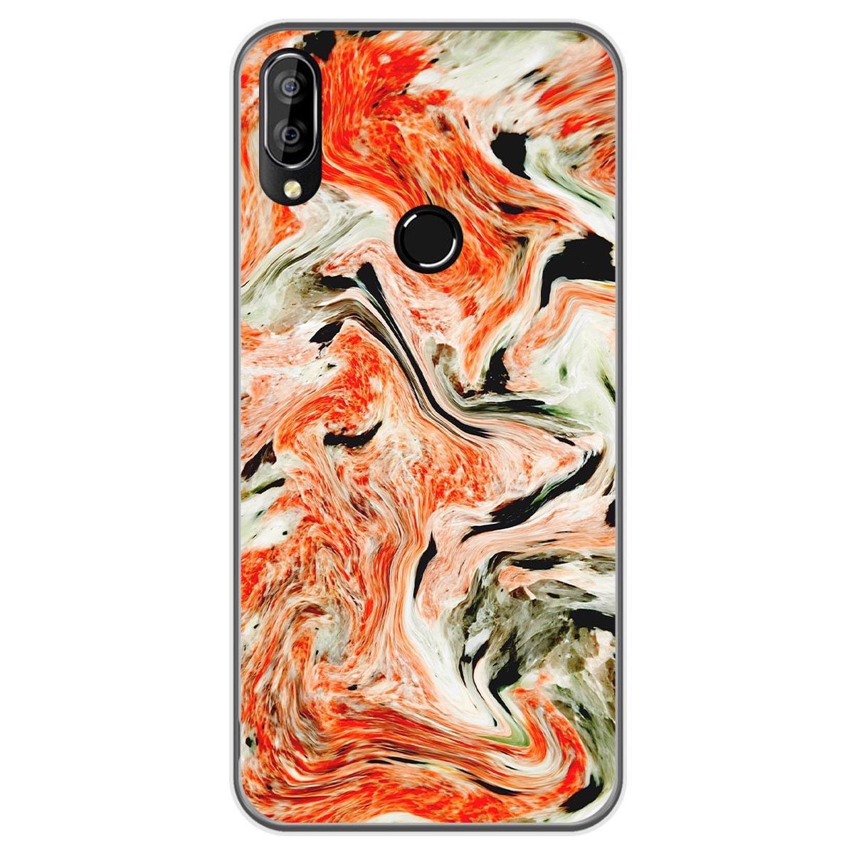 Funda Gel Tpu para Oukitel C16 Pro diseño Mármol 12 Dibujos