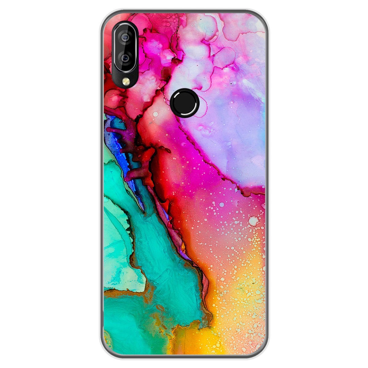 Funda Gel Tpu para Oukitel C16 Pro diseño Mármol 15 Dibujos