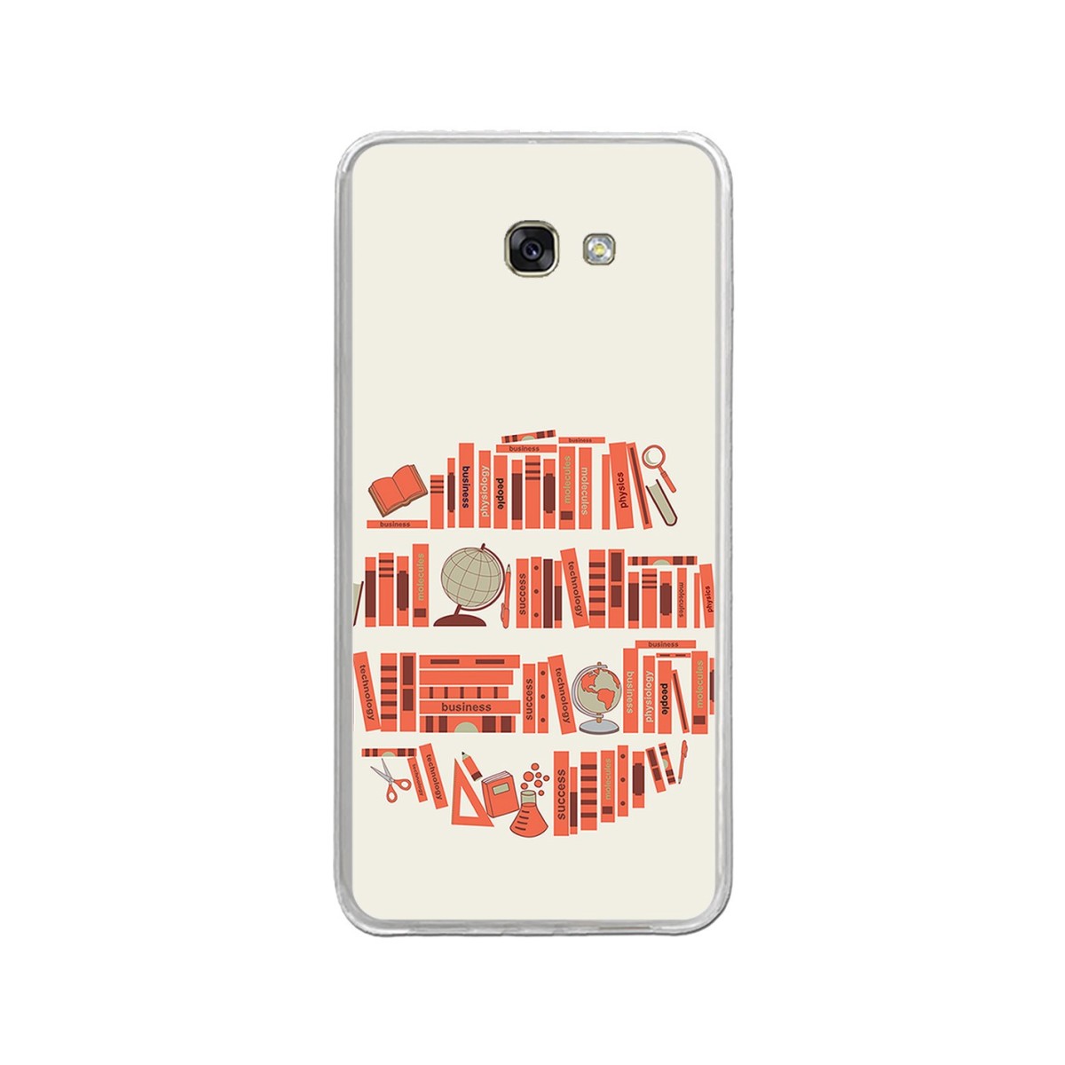 Funda Gel Tpu para Samsung Galaxy A3 (2017) Diseño Mundo-Libro Dibujos