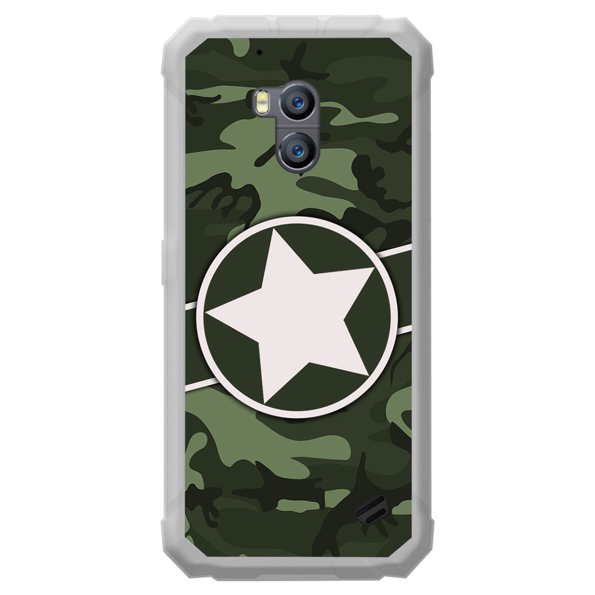 Funda Gel Tpu para Ulefone Armor X2 diseño Camuflaje 01 Dibujos