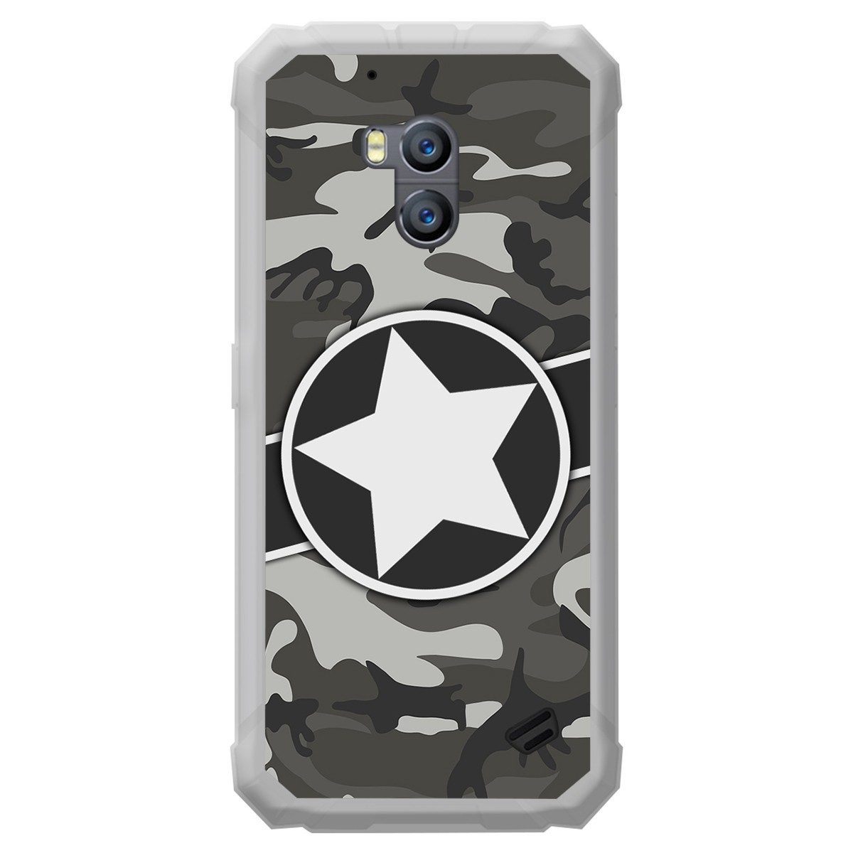 Funda Gel Tpu para Ulefone Armor X2 diseño Camuflaje 02 Dibujos