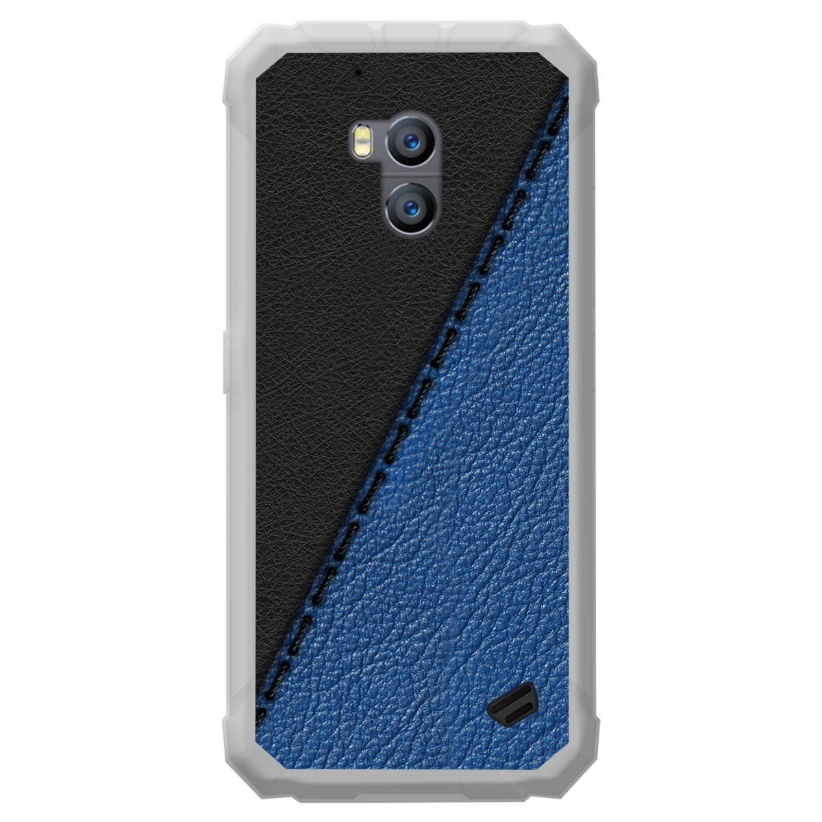 Funda Gel Tpu para Ulefone Armor X2 diseño Cuero 02 Dibujos