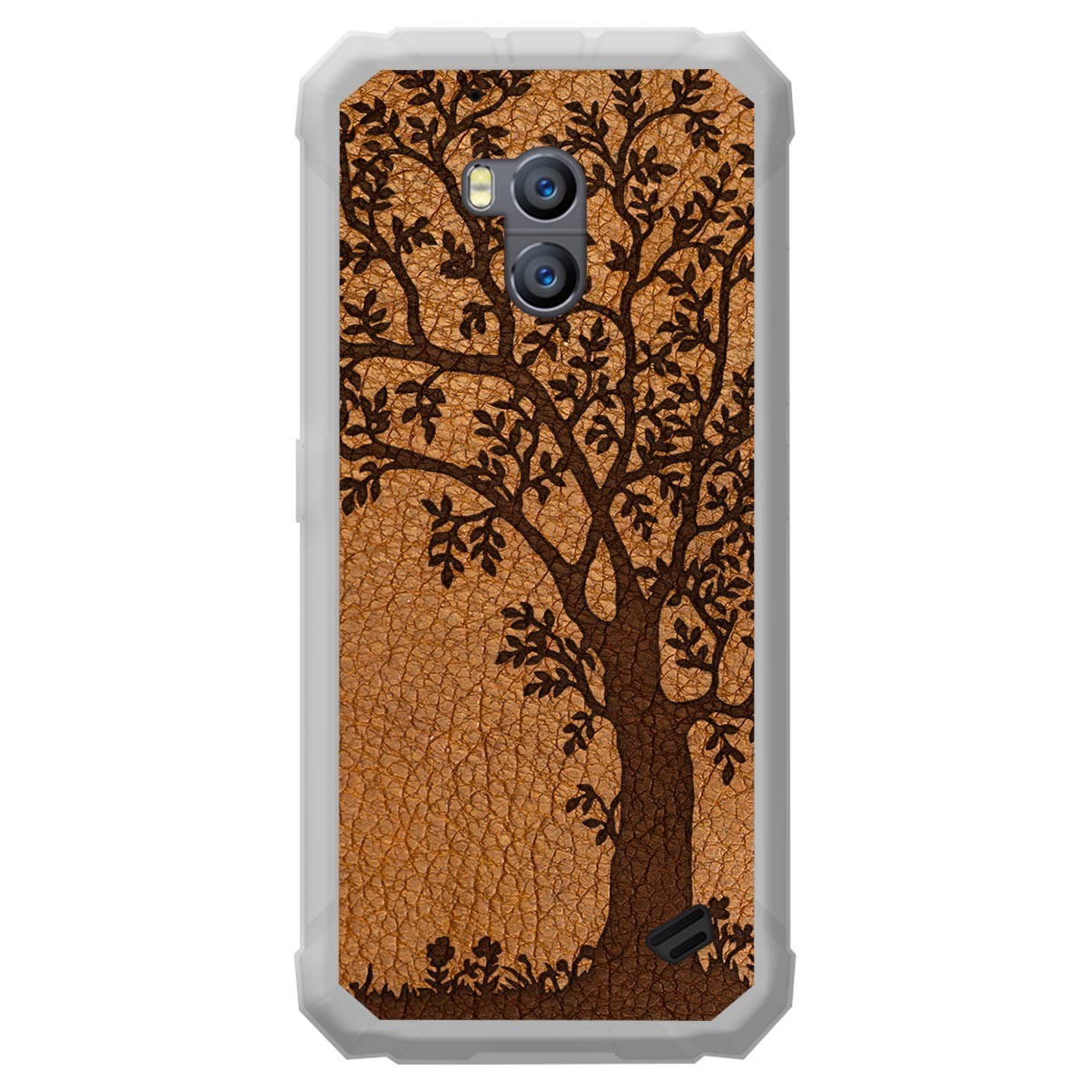 Funda Gel Tpu para Ulefone Armor X2 diseño Cuero 03 Dibujos